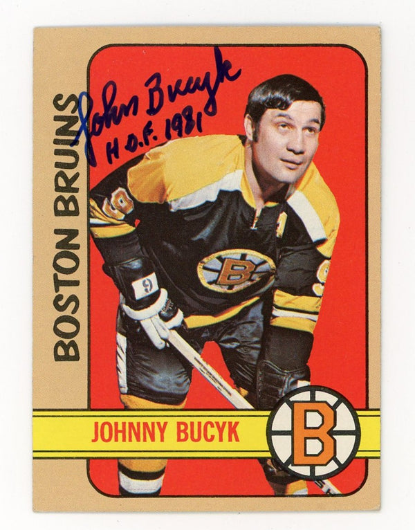 Johnny Bucyk Topps Signed #60 Card