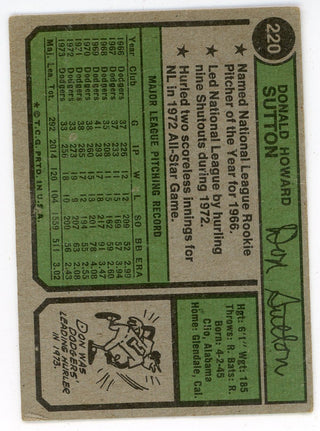 Don Sutton 1974 Topps #220