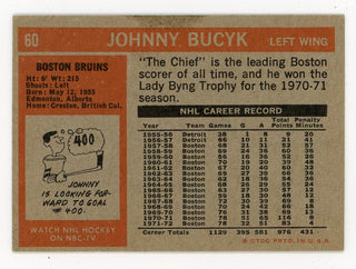 Johnny Bucyk Topps Signed #60 Card