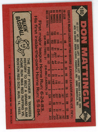 Don Mattingly 1986 Topps #180
