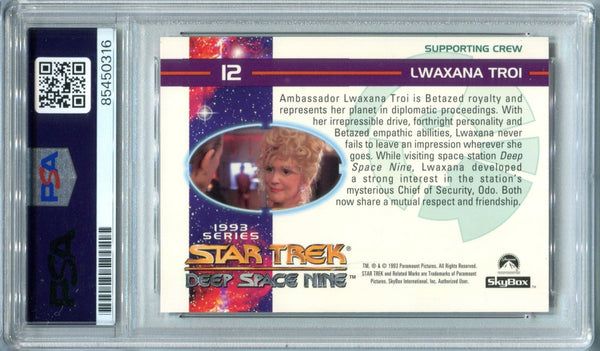 Lwaxana Troi Skybox Stark Trek Deep Space Nine PSA Authentic Auto Card