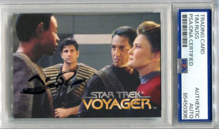 Tim Russ 1995 Skybox Star Trek Voyager PSA Authentic Auto card