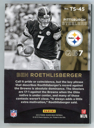 Ben Roethlisberger 2014 Panini Black Gold Team Symbols #TS-45