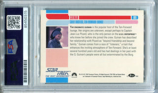 Whoopi Goldberg 1995 Star Trek The Next Generation #11 PSA Authentic Auto Card