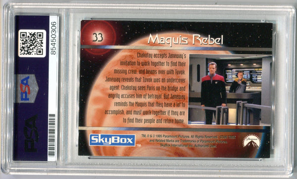 Tim Russ 1995 Skybox Star Trek Voyager PSA Authentic Auto card
