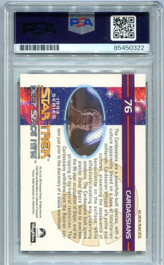 Marc Alaimo 1993 Star Trek Deep Space Nine #76 PSA Authentic Auto Card