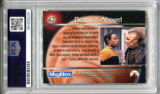 Tim Russ/Ethan Phillips 1995 Skybox Star Trek Voyager #42 PSA Authentic Auto Card