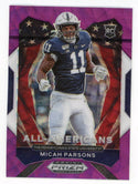 Micah Parsons 2021 Panini Prizm All Americans RC #188