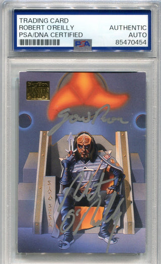 Robert O`reilly 1994 Skybox Star Trek The Next Generation #1 PSA Authentic Auto Card