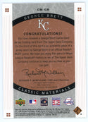 George Brett 2005 Upper Deck Sweet Spot Patch Relic #CM-GB