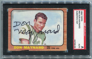 Don Maynard 1966 Topps Autographed Card #95 SGC Authenticated