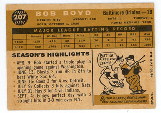 Bob Boyd 1960 Topps Card #207