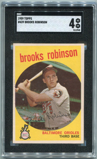 Brooks Robinson 1959 Topps Card #439 SGC Graded 4
