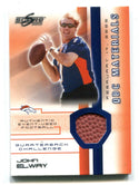 John Elway 2002 Score Authentic Event Used Football Card #29