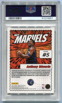 Anthony Edwards 2023 Panini Donruss Net Marvels Diamond Parallel Card PSA Graded 8