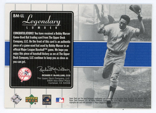 Bobby Murcer 2000 Upper Deck Legendary Lumber Bat Relic #BM-LL