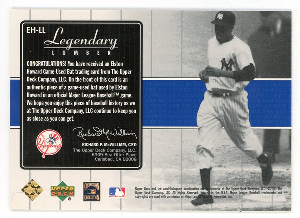 Elston Howard 2000 Upper Deck Legendary Lumber Bat Relic #EH-LL