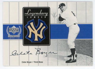 Clete Boyer 2000 Upper Deck Legendary Lumber Bat Relic #CB-LL