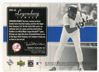 Oscar Gamble 2000 Upper Deck Legendary Lumber Bat Relic #OG-LL
