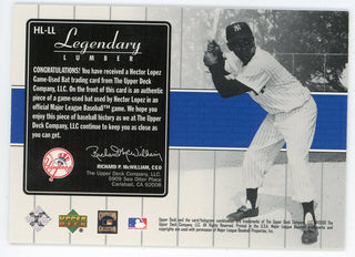 Hector Lopez 2000 Upper Deck Legendary Lumber Bat Relic #HL-LL