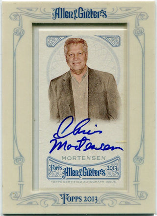 Chris Mortensen 2013 Topps Allen & Ginter Autographed Card #AGA-CM