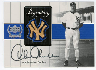 Chris Chambliss 2000 Upper Deck Legendary Lumber Bat Relic #CC-LL