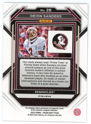 Deion Sanders 2023 Panini Prizm Draft Picks #28