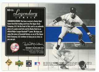 Bucky Dent 2000 Upper Deck Legendary Lumber Bat Relic #BD-LL