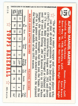 Billy Martin 2001 Topps 1952 World Series 50th Anniversary #175