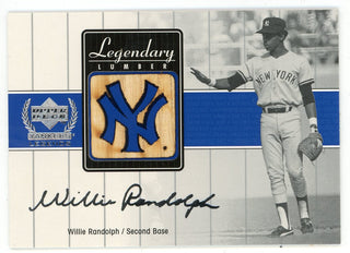 Willie Randolph 2000 Upper Deck Legendary Lumber Bat Relic #WR-LL