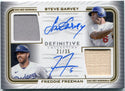 Steve Garvey/Freddie Freeman 2023 Topps Definitive Dual Autographed & Dual Relic Card #DAR-GFR 21/35