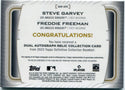 Steve Garvey/Freddie Freeman 2023 Topps Definitive Dual Autographed & Dual Relic Card #DAR-GFR 21/35