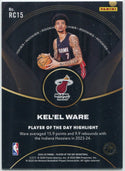 Kel'el Ware 2024 - 2025 Panini Player Of The Day RC #RC15
