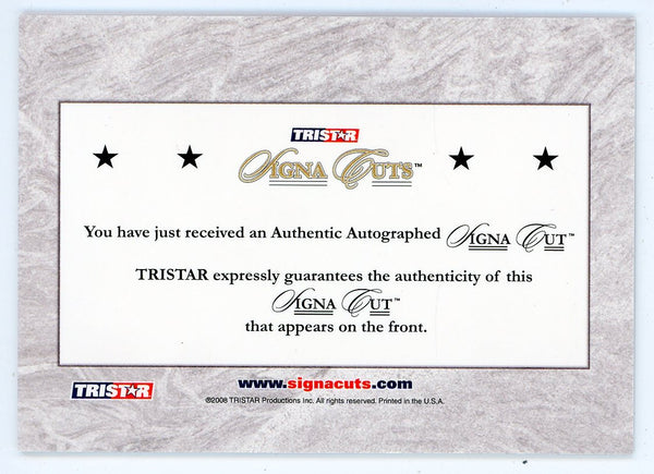 Johnny Pesky Autographed 2008 Tristar Signa Cuts