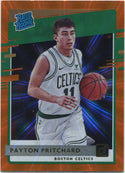 Payton Pritchard 2020 - 2021 Panini Donruss Rated Rookie Orange Laser RC #238
