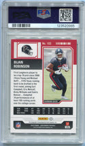 Bijan Robinson 2023 Panini Contenders Playoff Ticket Autographed Variation RC #103 38/149 PSA Graded 9