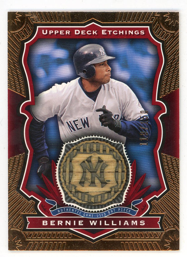 Bernie Williams 2004 Upper Deck Etchings Bat Relic #BE-BW
