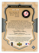 Bernie Williams 2004 Upper Deck Etchings Bat Relic #BE-BW