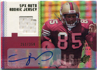 Vernon Davis 2006 Upper Deck SPX Jersey/Autographed RC #189 251/350