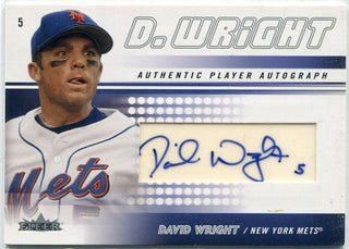 David Wright 2005 Fleer Autographed Card # FA-DW 135/300