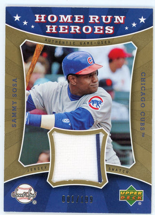Sammy Sosa 2004 Upper Deck Home Run Heroes Patch Relic #HR-SS
