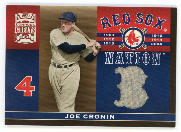 Joe Cronin 2005 Donruss Greats Patch Relic #RSN-9