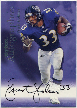 Priest Holmes 1999 Skybox Autographics Autographed Card