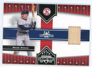 Wade Boggs 2005 Donruss Champions Impressions Bat Relic #88
