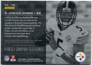 R. Joshua Dobbs 2017 Panini Illusions First Impressions Jersey/Autographed RC #136 41/50