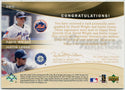 David Wright/Justin Leone 2005 Upper Deck Reflections Dual Autographed Card #DWJL