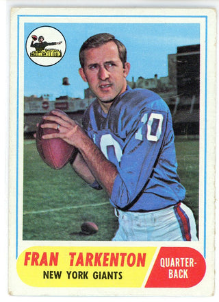 Fran Tarkenton 1968 Topps Card #161