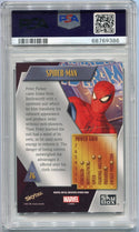 Spider-Man 2022 Skybox Metal Marvel Universe Card #76 PSA Graded 9