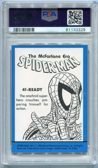 Spider-Man 1992 McFarlane Era Card #41 PSA Graded 7