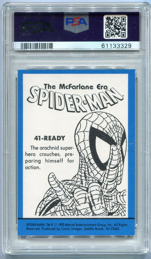 Spider-Man 1992 McFarlane Era Card #41 PSA Graded 7